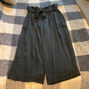 Black “trash bag” work pants